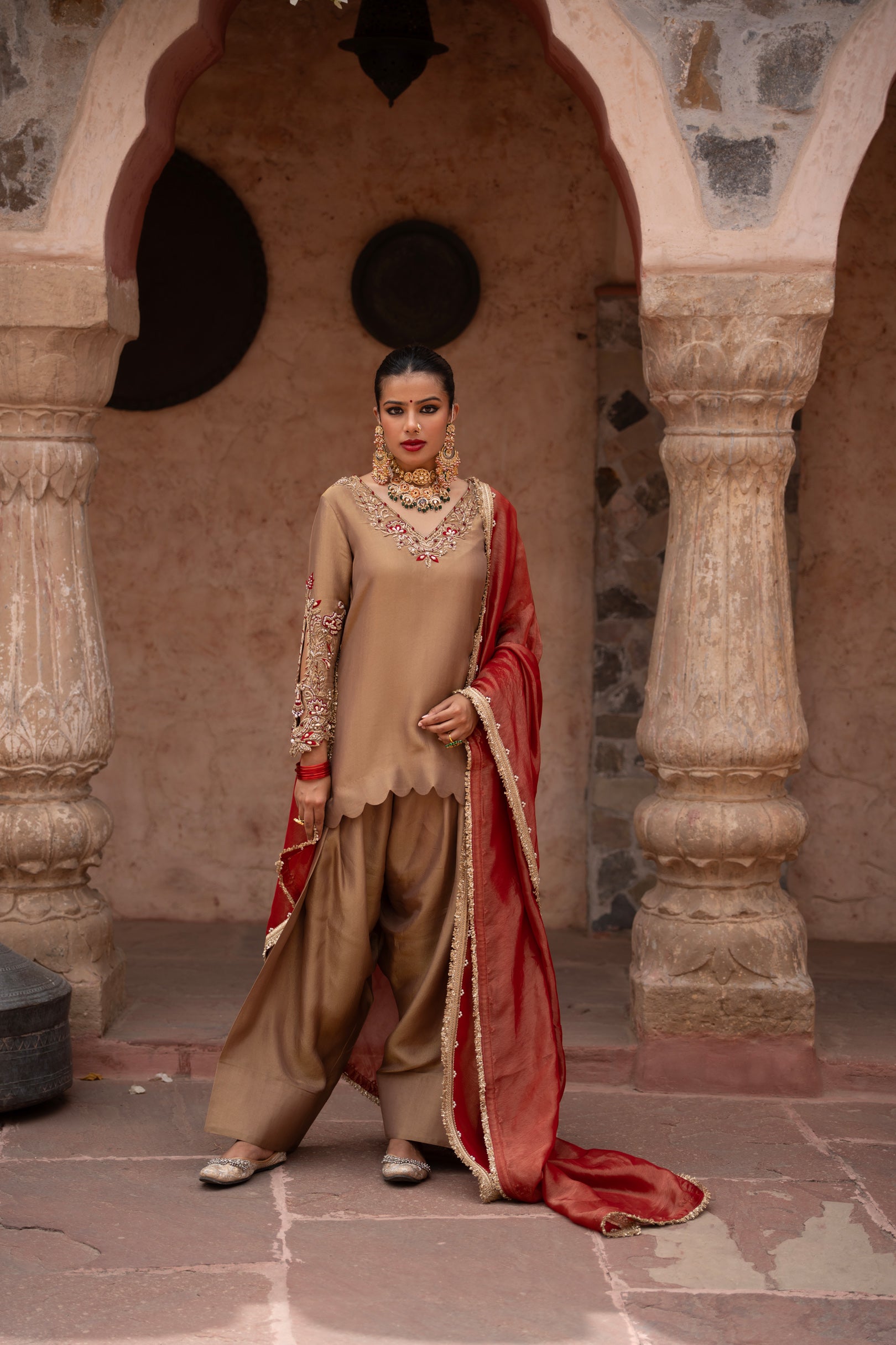 Zehra Hand-Embroidered Farshi Salwar Set