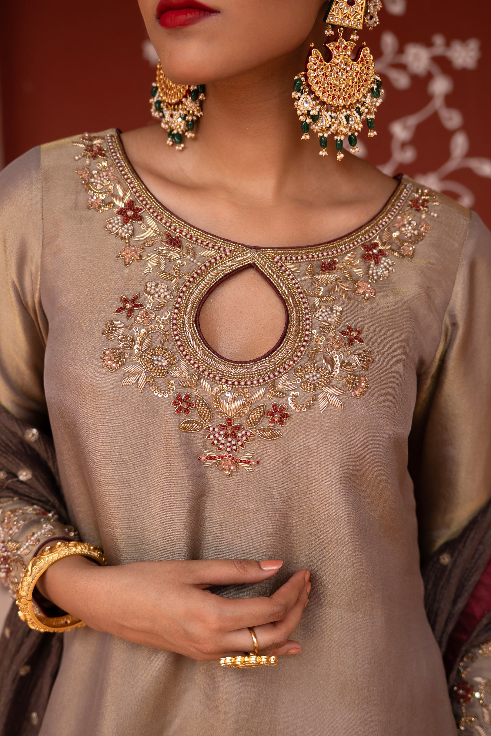 Shahbano Hand-Embroidered Gharara Set