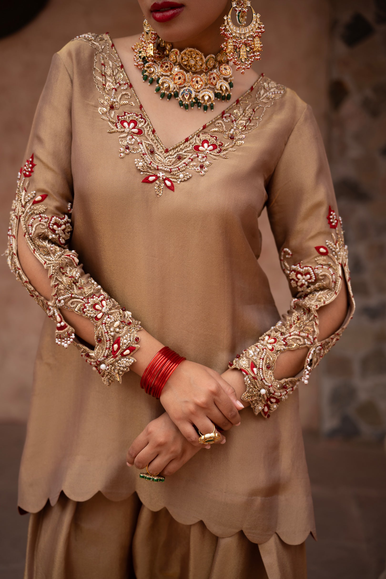 Zehra Hand-Embroidered Farshi Salwar Set