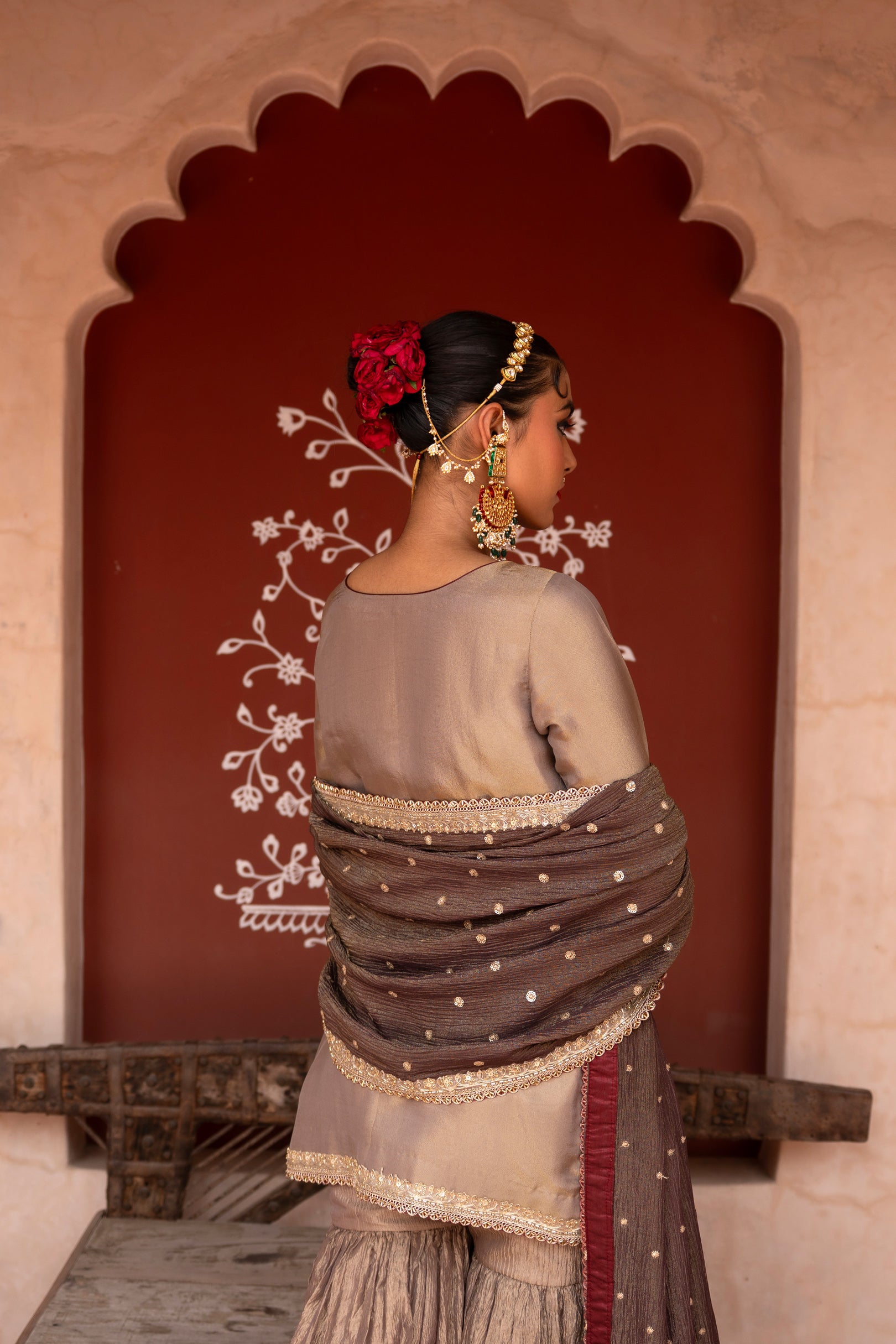 Shahbano Hand-Embroidered Gharara Set