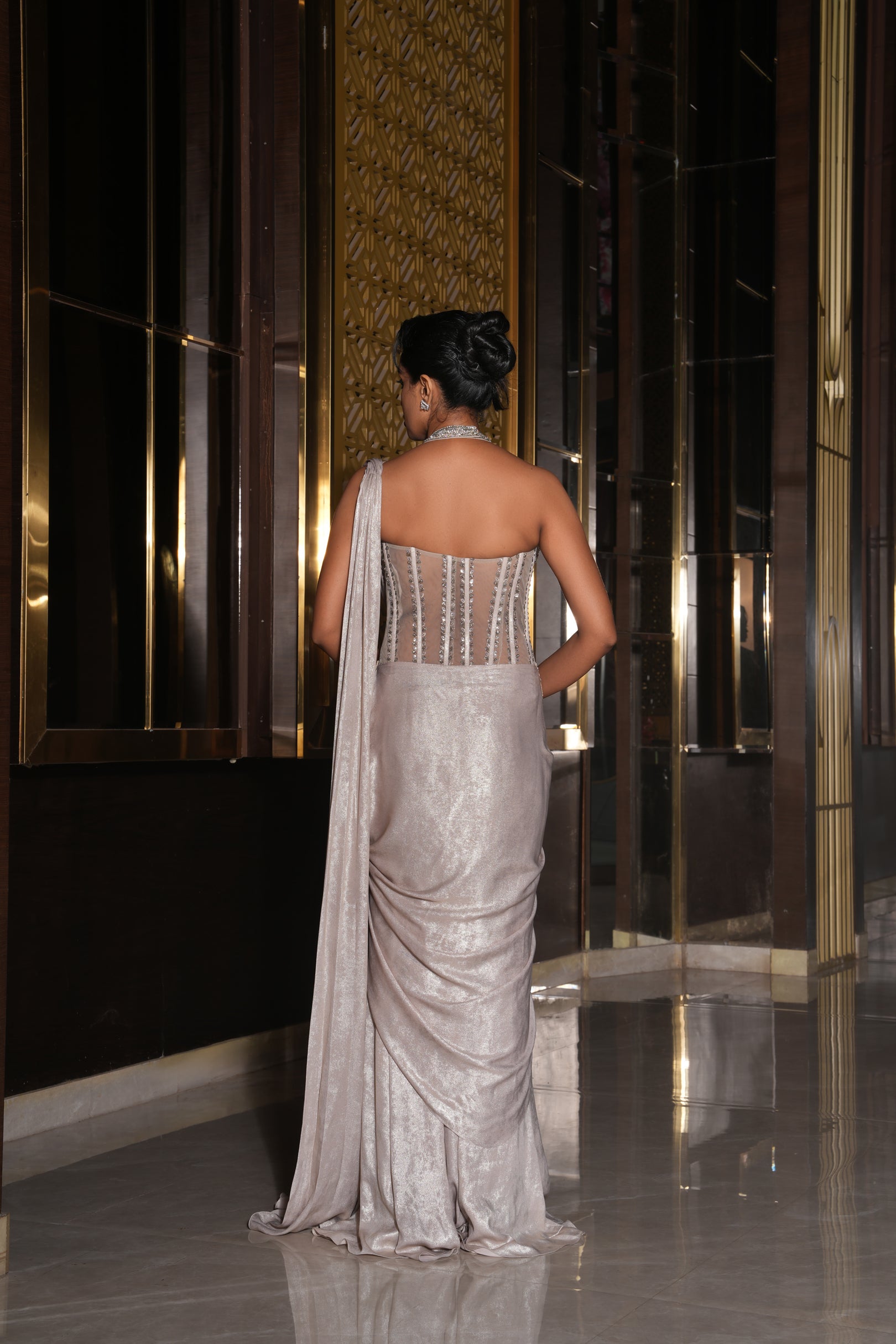 Liyana Draped Gown