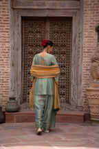 Pista Noor Hand-Embroidered Farshi Set