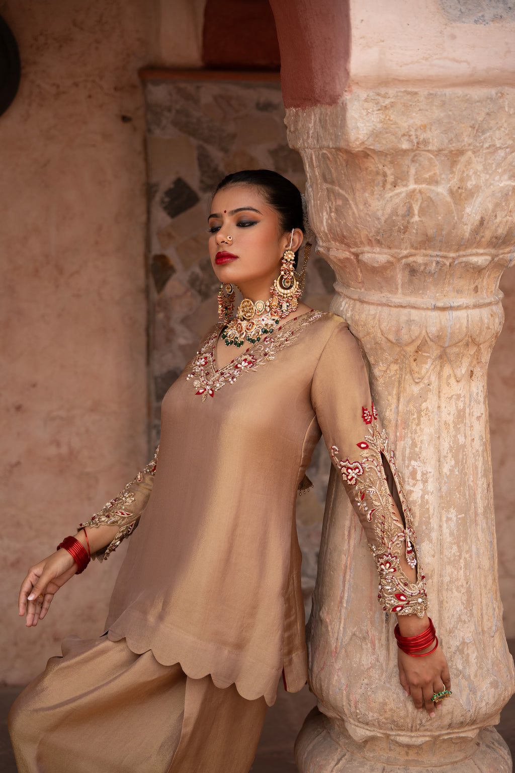 Zehra Hand-Embroidered Farshi Salwar Set