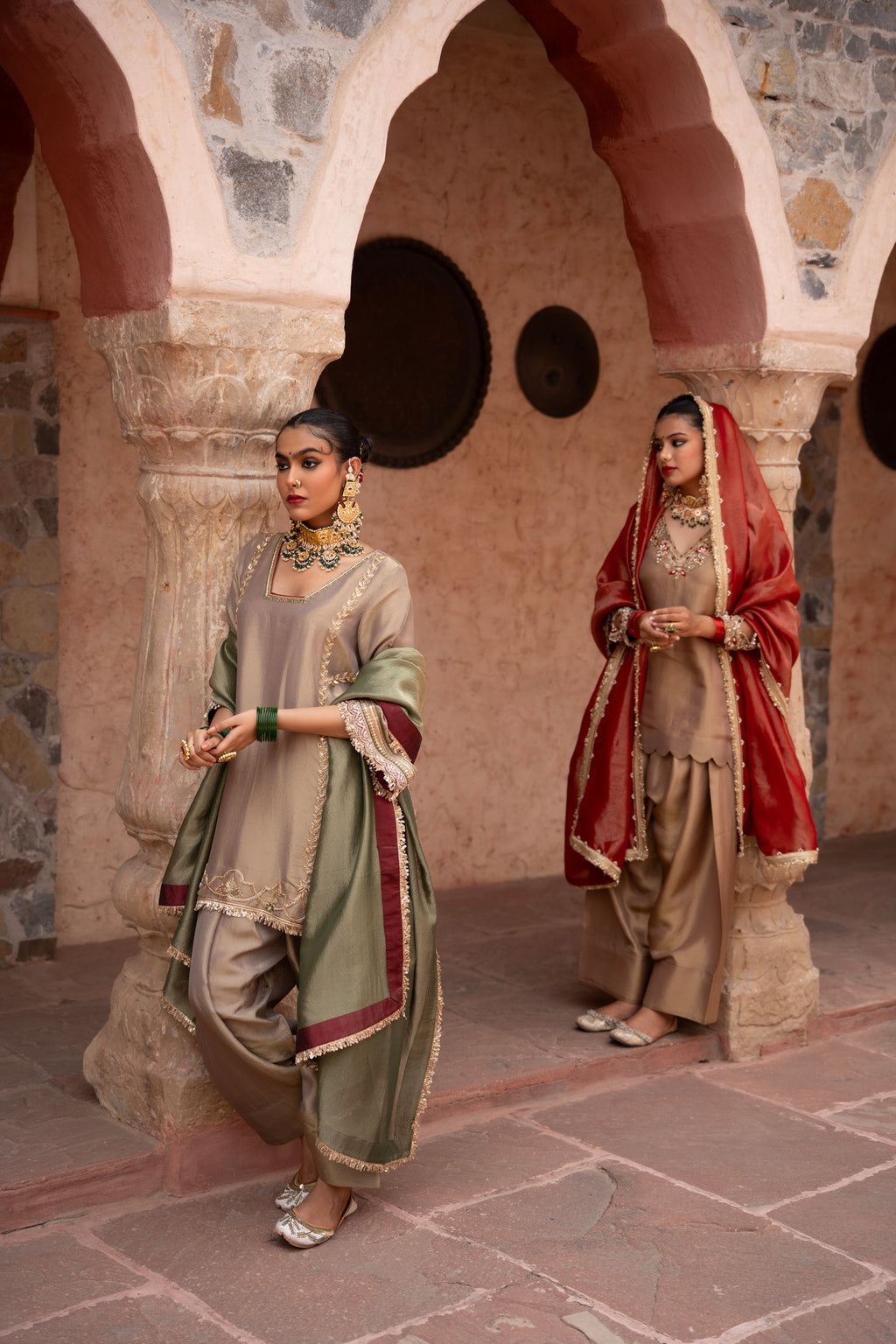 Noor Kaftan Hand-Embroidered Salwar Set