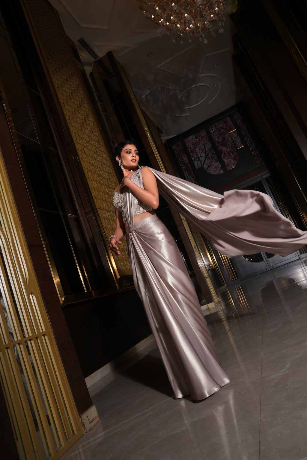 Zeenat Drape Set