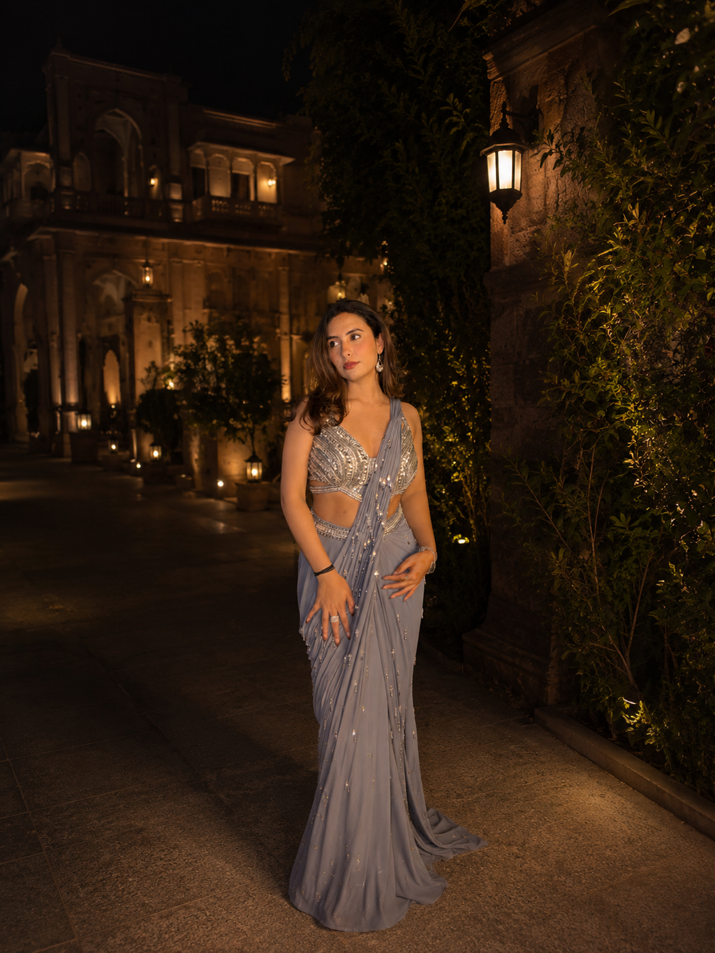 MOONSTONE DRAPE SAREE