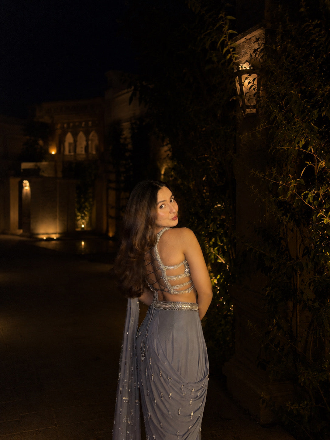 MOONSTONE DRAPE SAREE