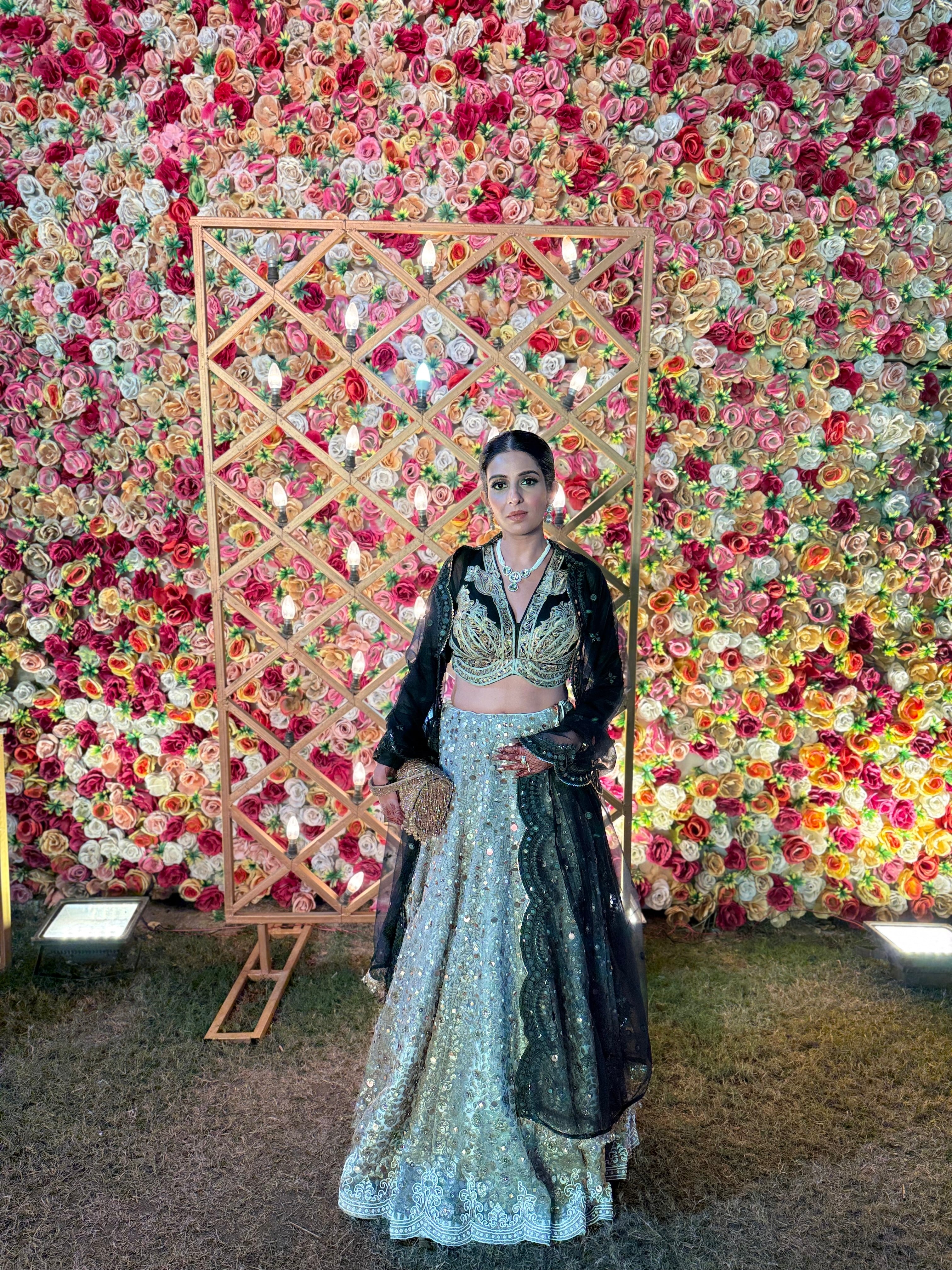 Golden Glow Traditional Lehenga with Embellished Dupatta