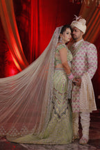 Emerald Elegance Custom Bridal Lehenga
