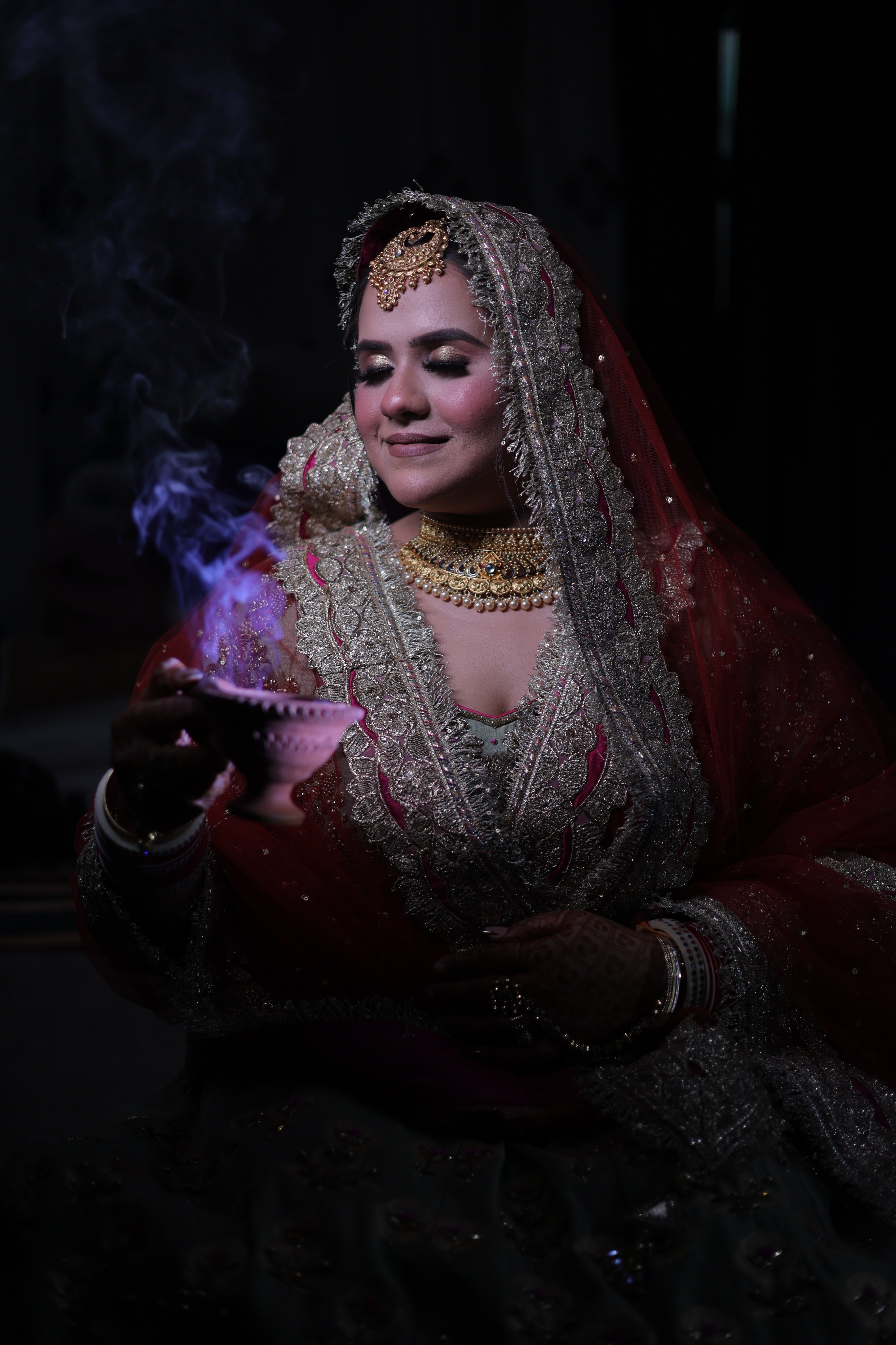 Majestic Bridal Lehenga with Exquisite Hand Embroidery