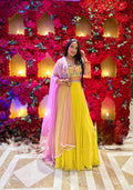 Sunshine Rhapsody Frilled Yellow Lehenga