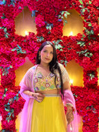 Sunshine Rhapsody Frilled Yellow Lehenga